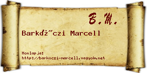 Barkóczi Marcell névjegykártya