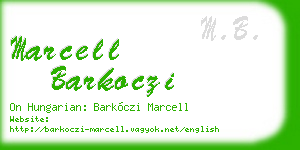 marcell barkoczi business card